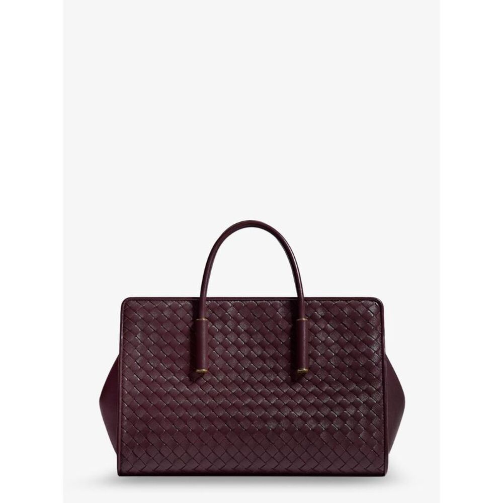 Bottega Veneta Women Small Leather Tote Bag With Intrecciato Motif